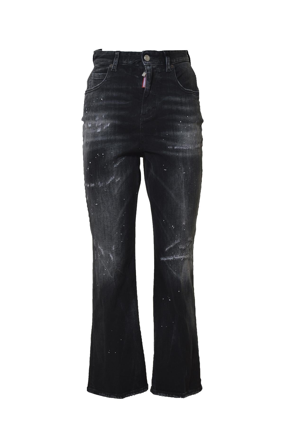Jeans Belly Bottom in denim nero Dsquared2 