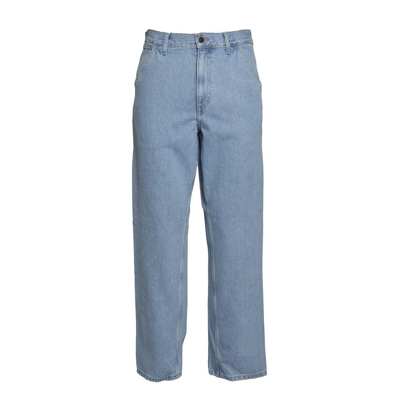 Pantalone Single Knee in denim blu chiaro Carhartt Wip 