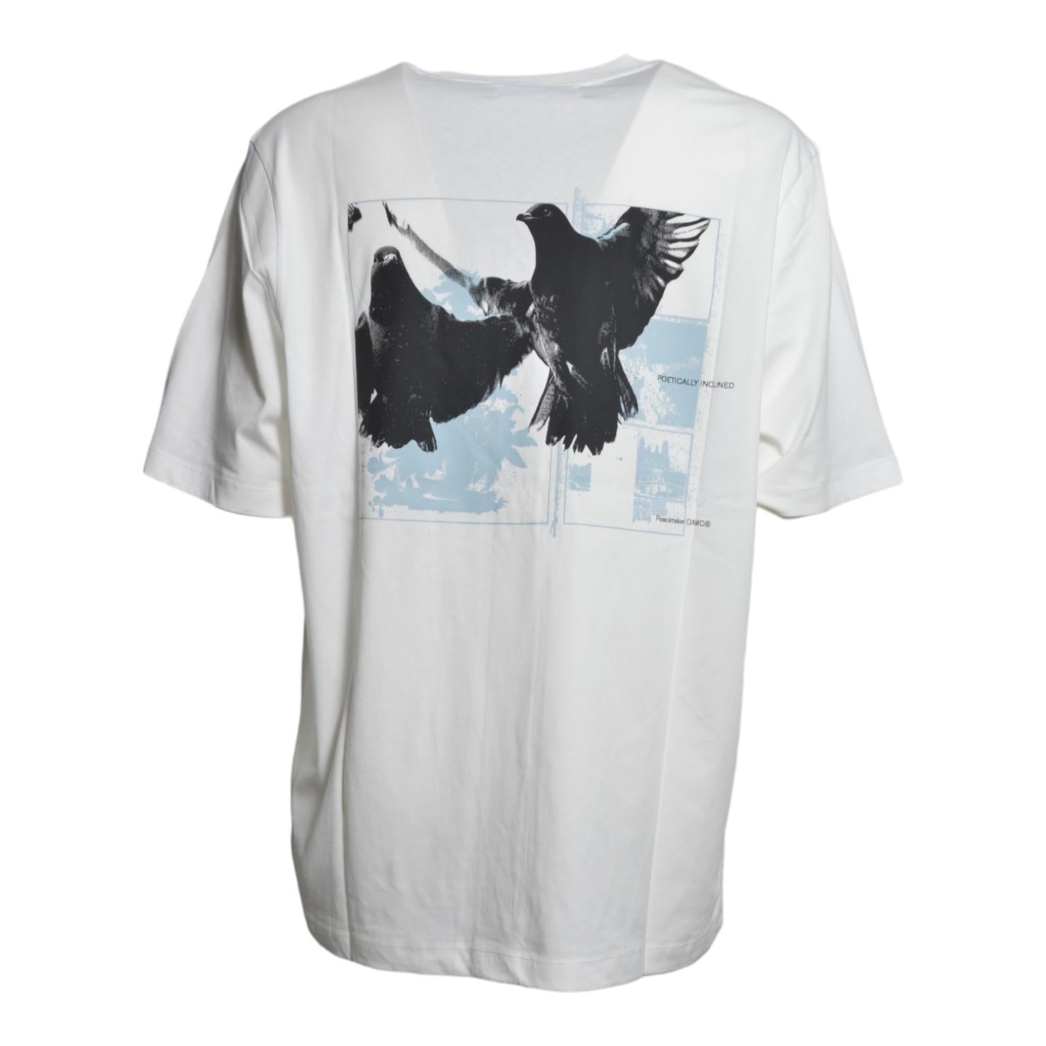 regular tee birds print 