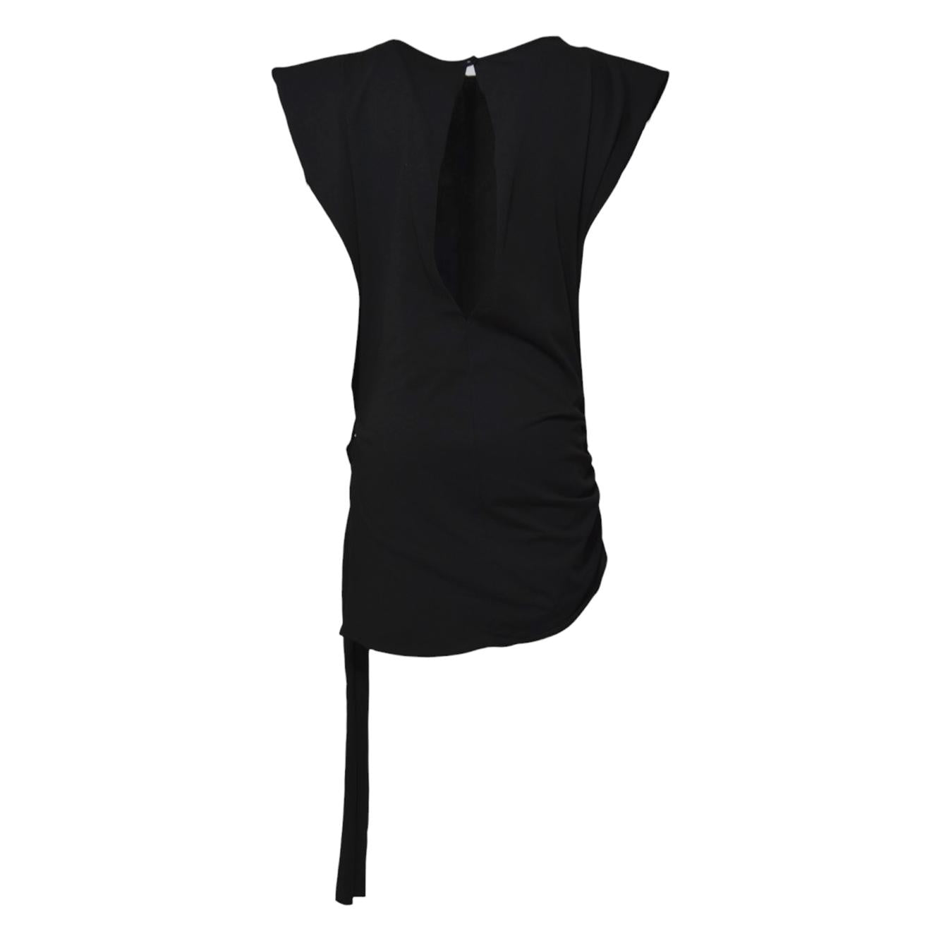 Abito The Naomi Jersey in cotone nero Nineminutes 