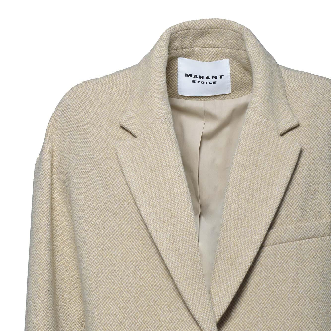 Cappotto Limiza in lana ecrù Marant Etòile 
