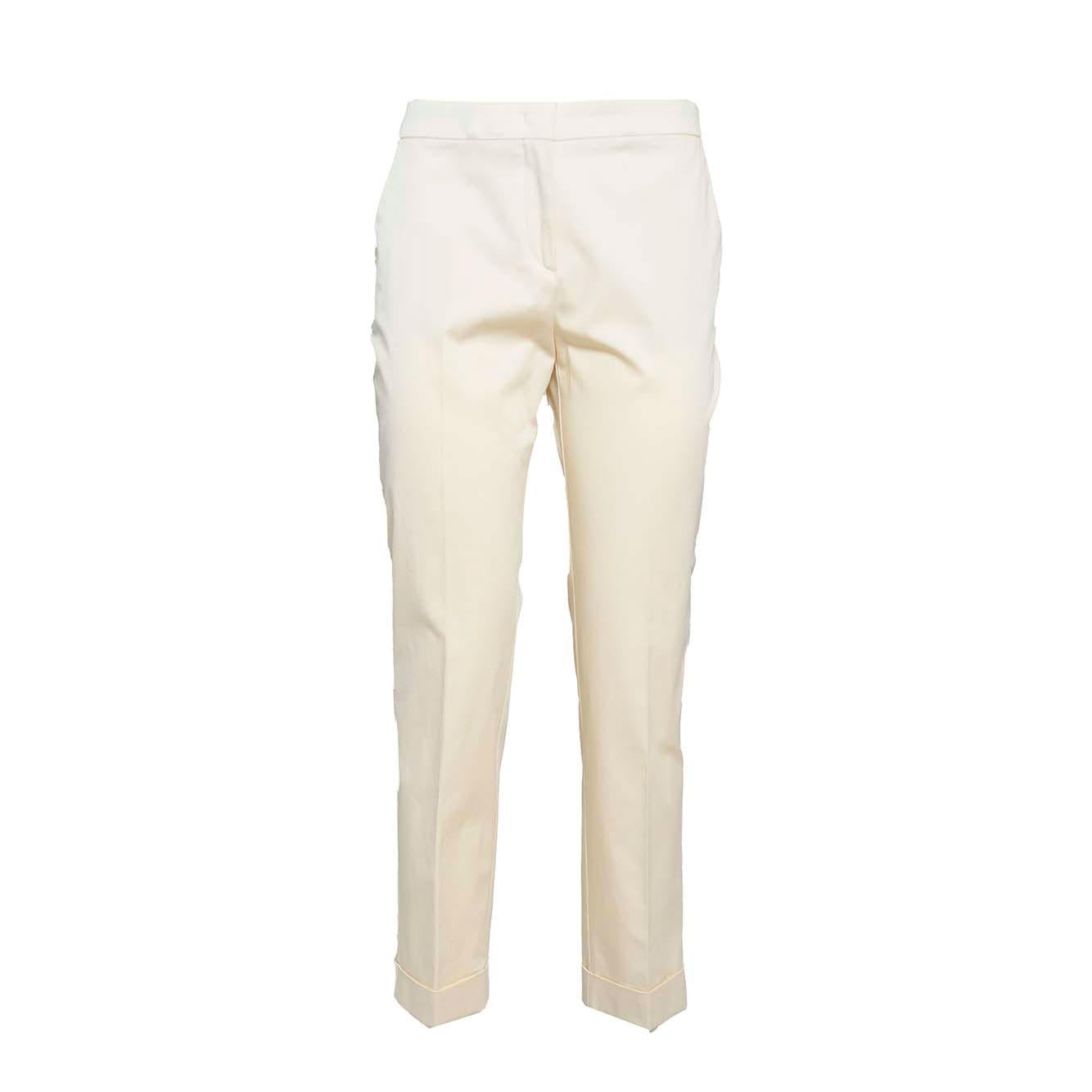 Pantalone dritto in cotone panna Etro 