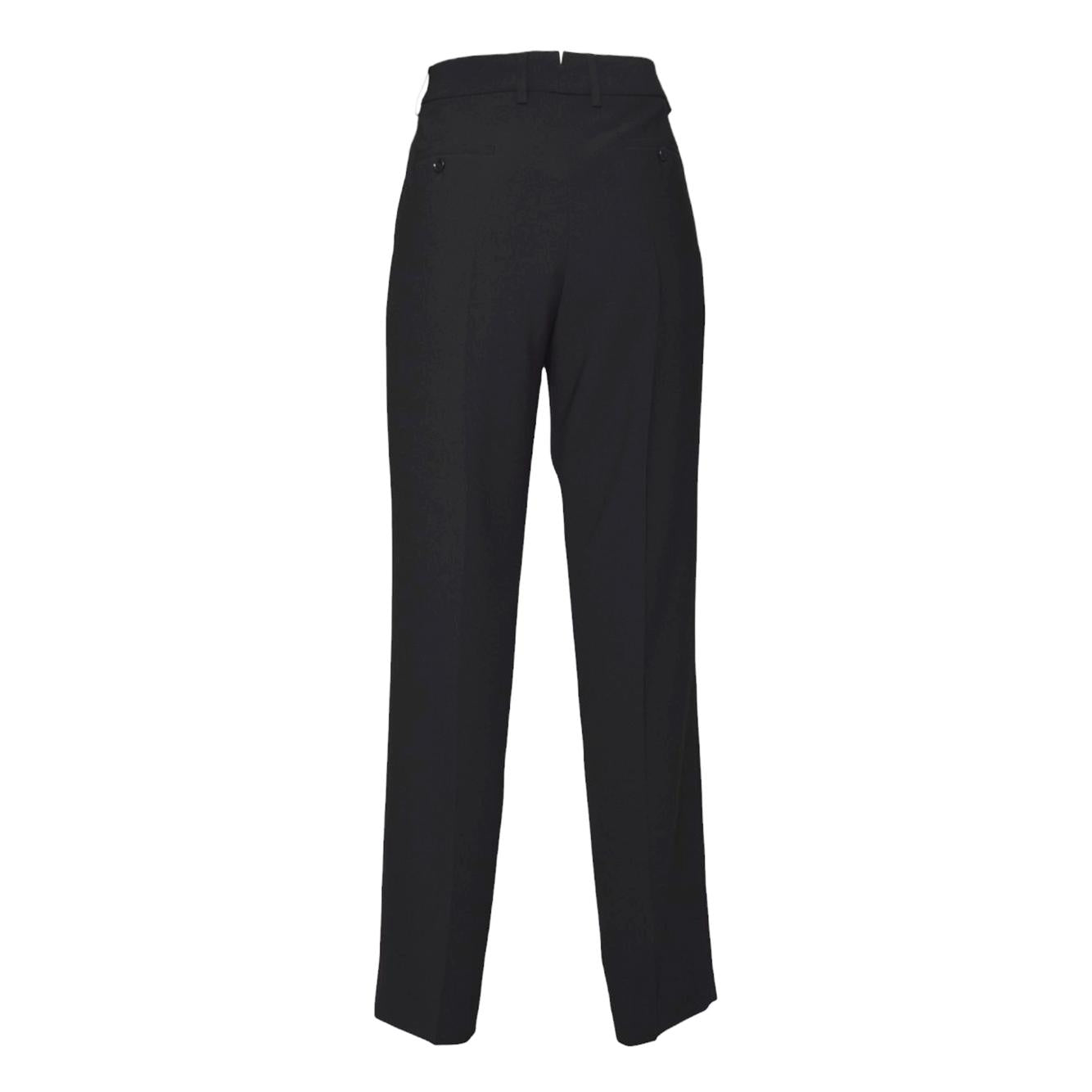 Pantalone in crepe cady nero Aspesi 