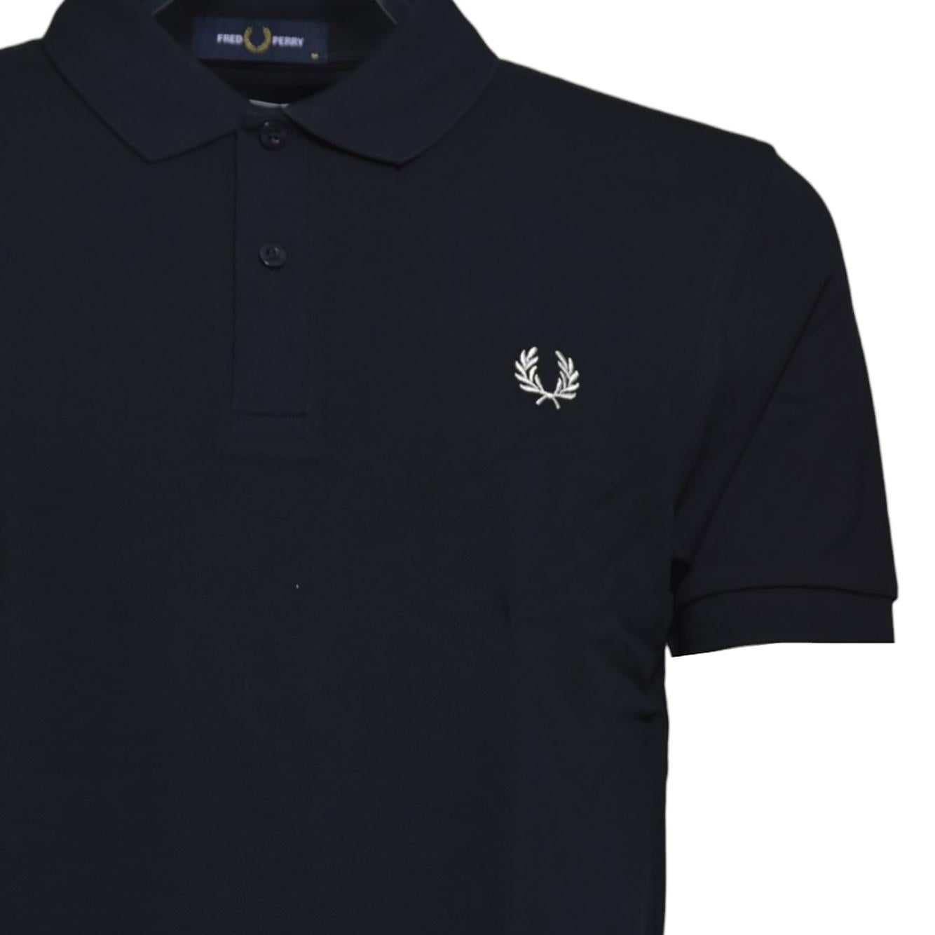 Polo in maglia di cotone nero Fred Perry x Comme des Garçons Shirt 