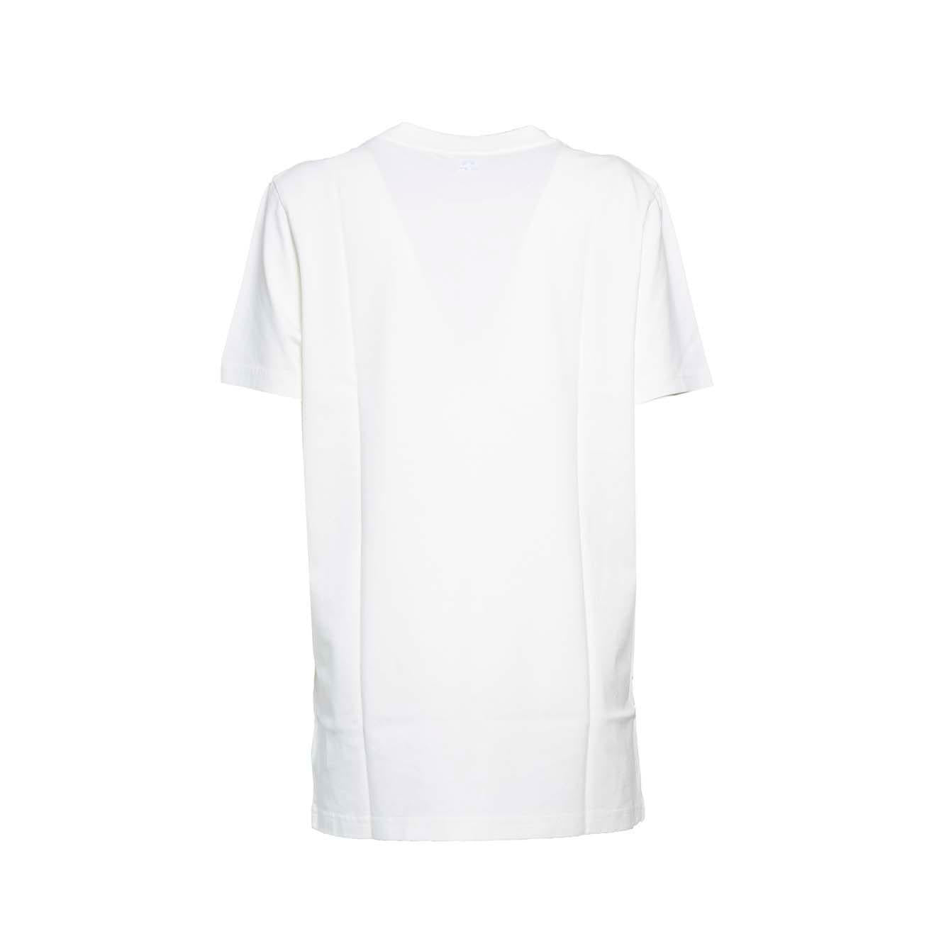 T-shirt Ac in cotone bianco Courregès 