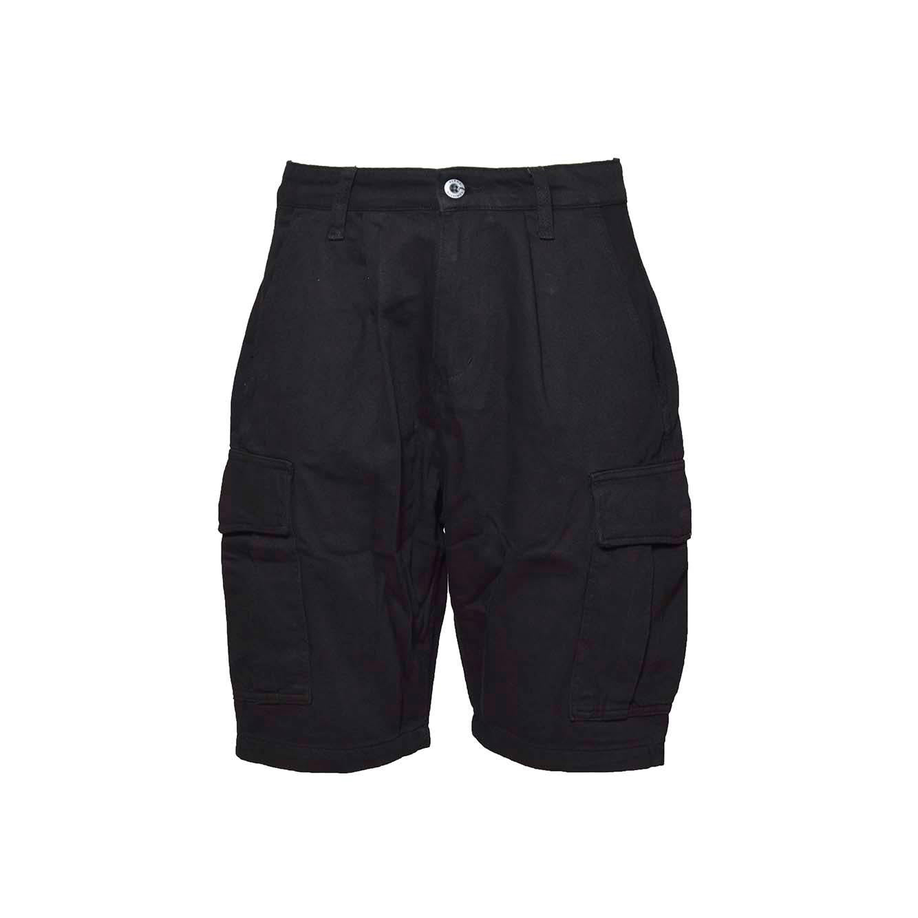 Bermuda cargo Aircraft in cotone nero Alpha Industries 