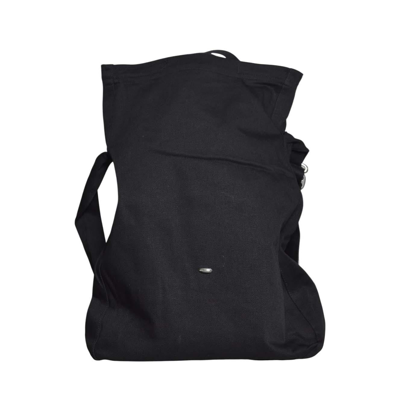 sling bag washed black denim 