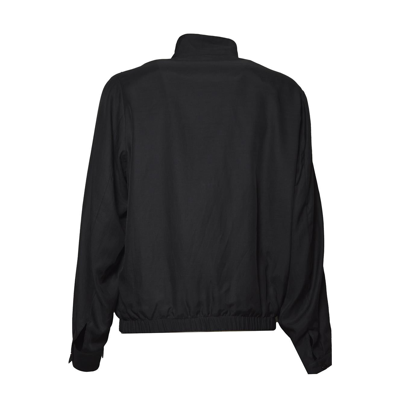 casino jacket still black calm cupro cotton 