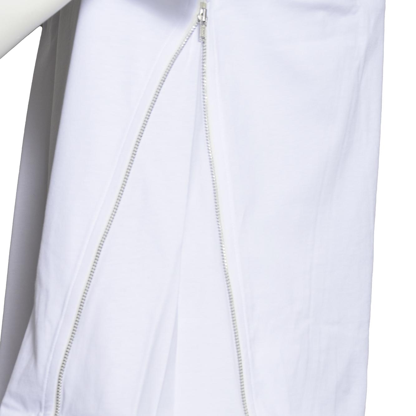 mens t-shirt zip estensione laterale 