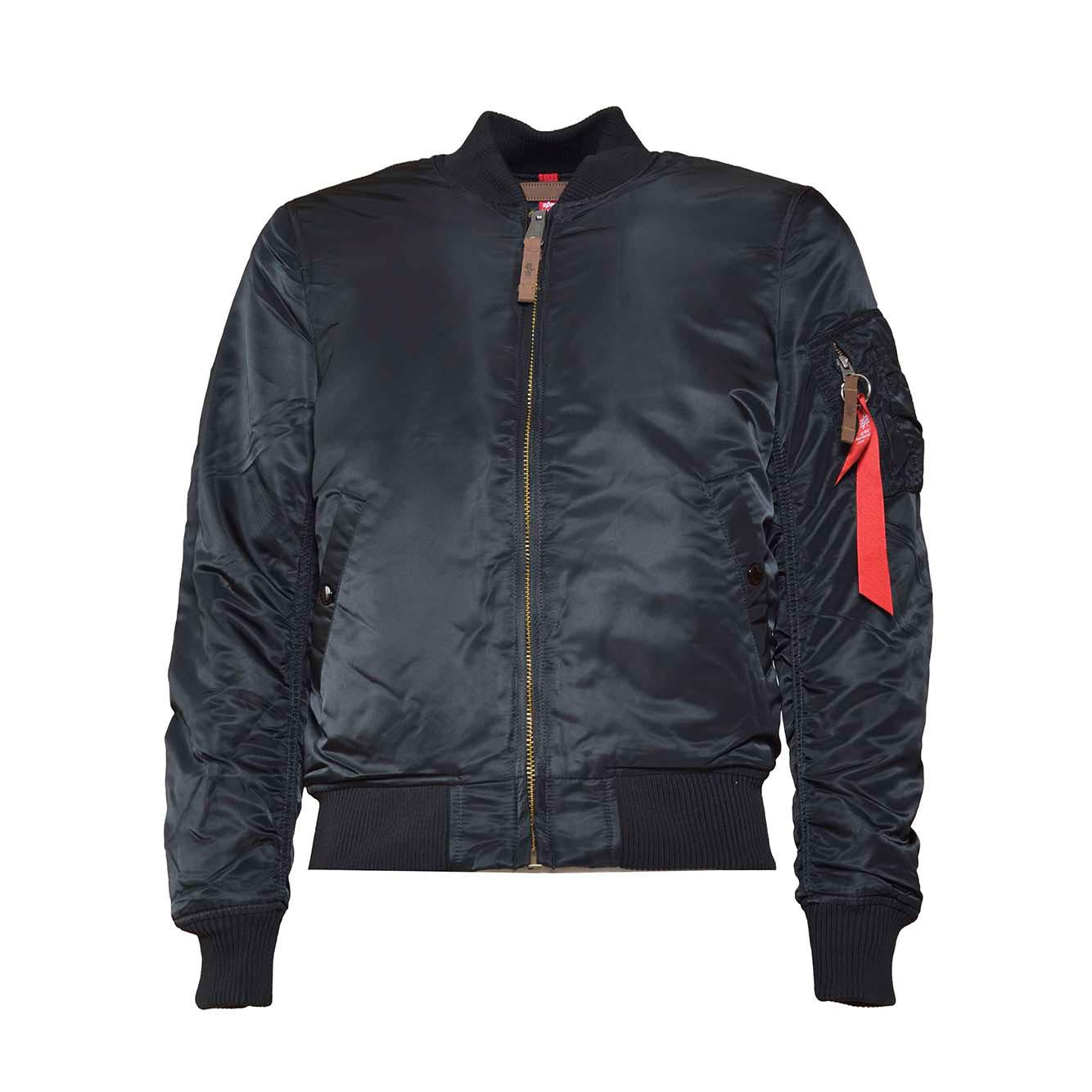 Bomber MA-1 VF imbottito corto nero Alpha Industries 