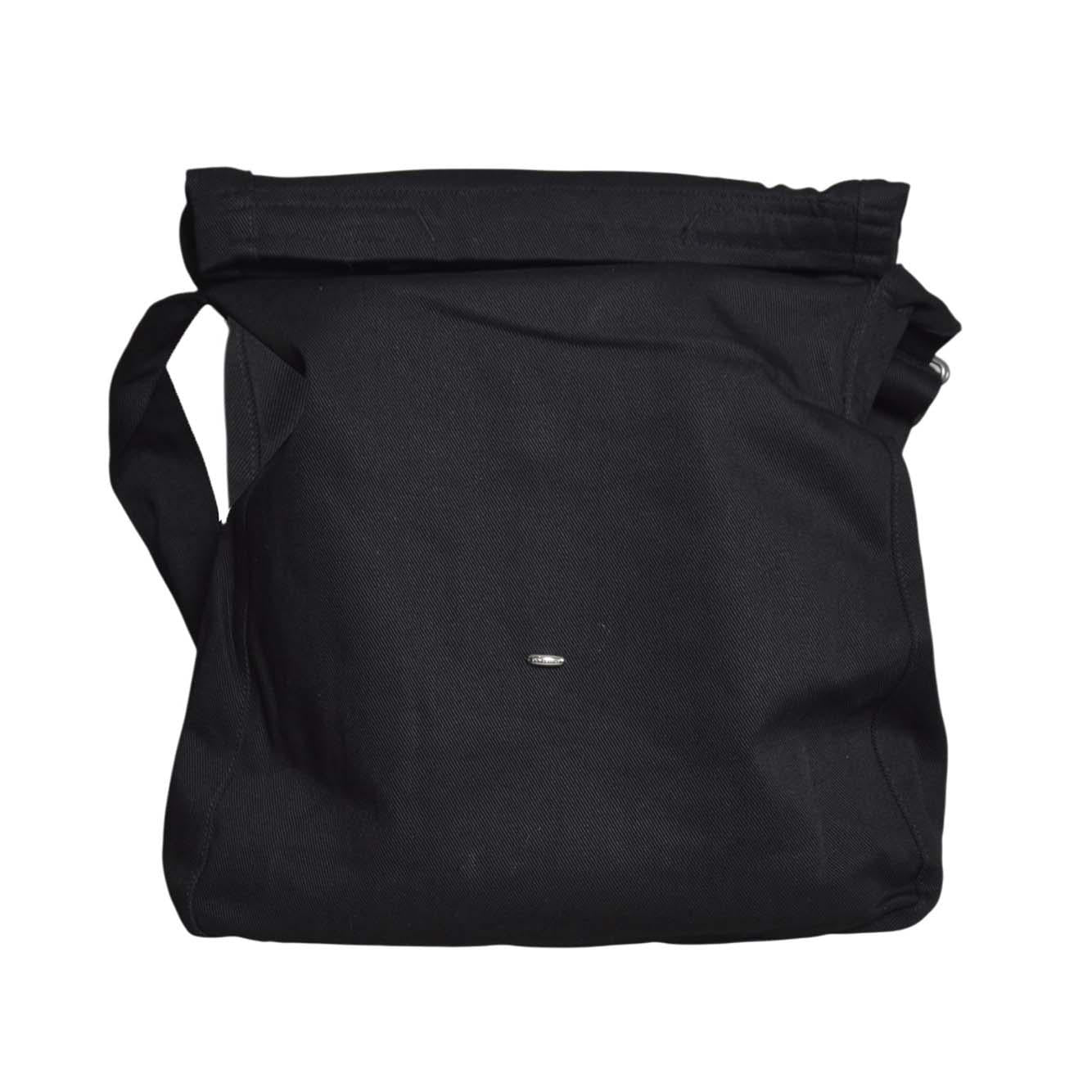 sling bag washed black denim 