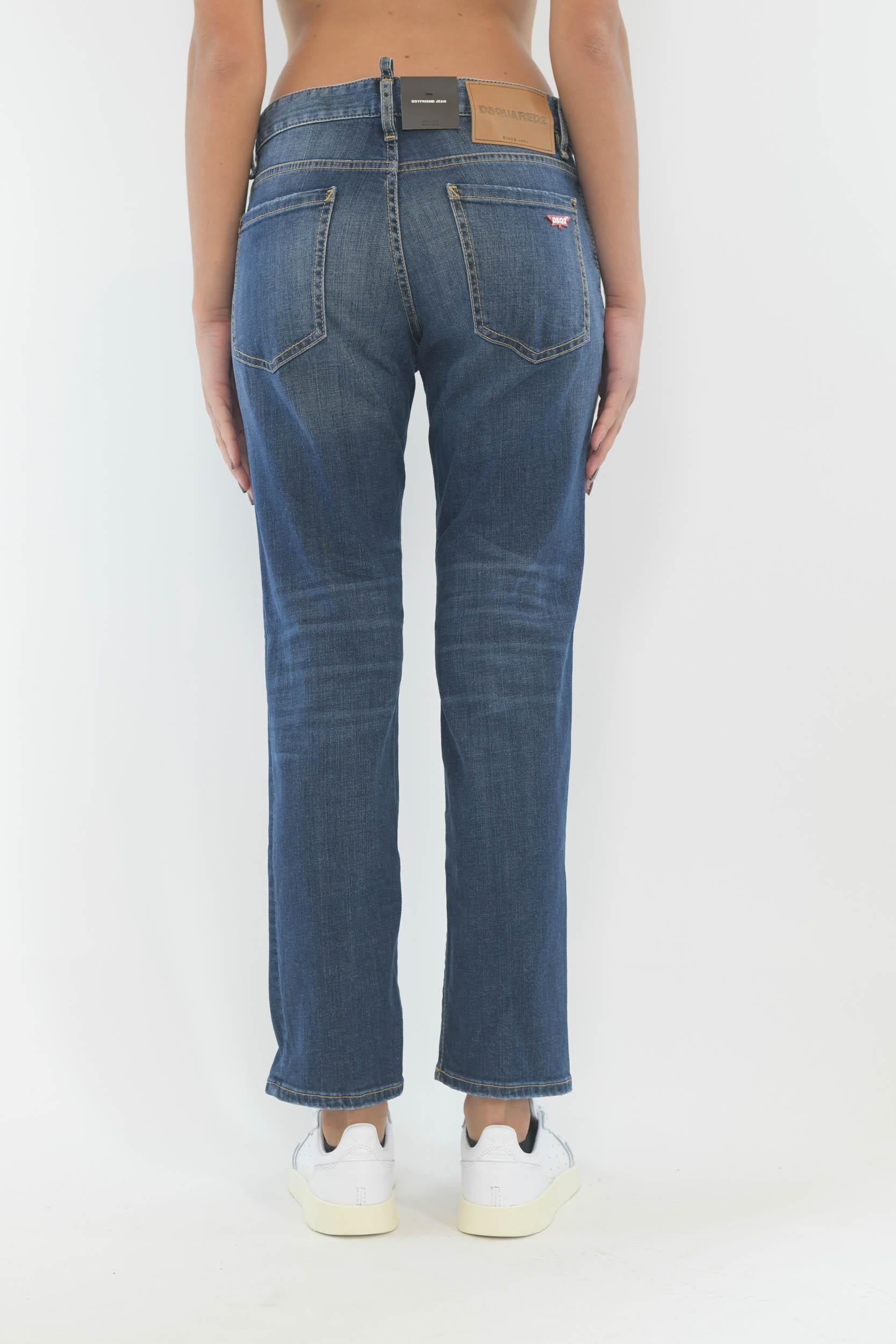 Jeans Boyfriend in denim blu Dsquared2 