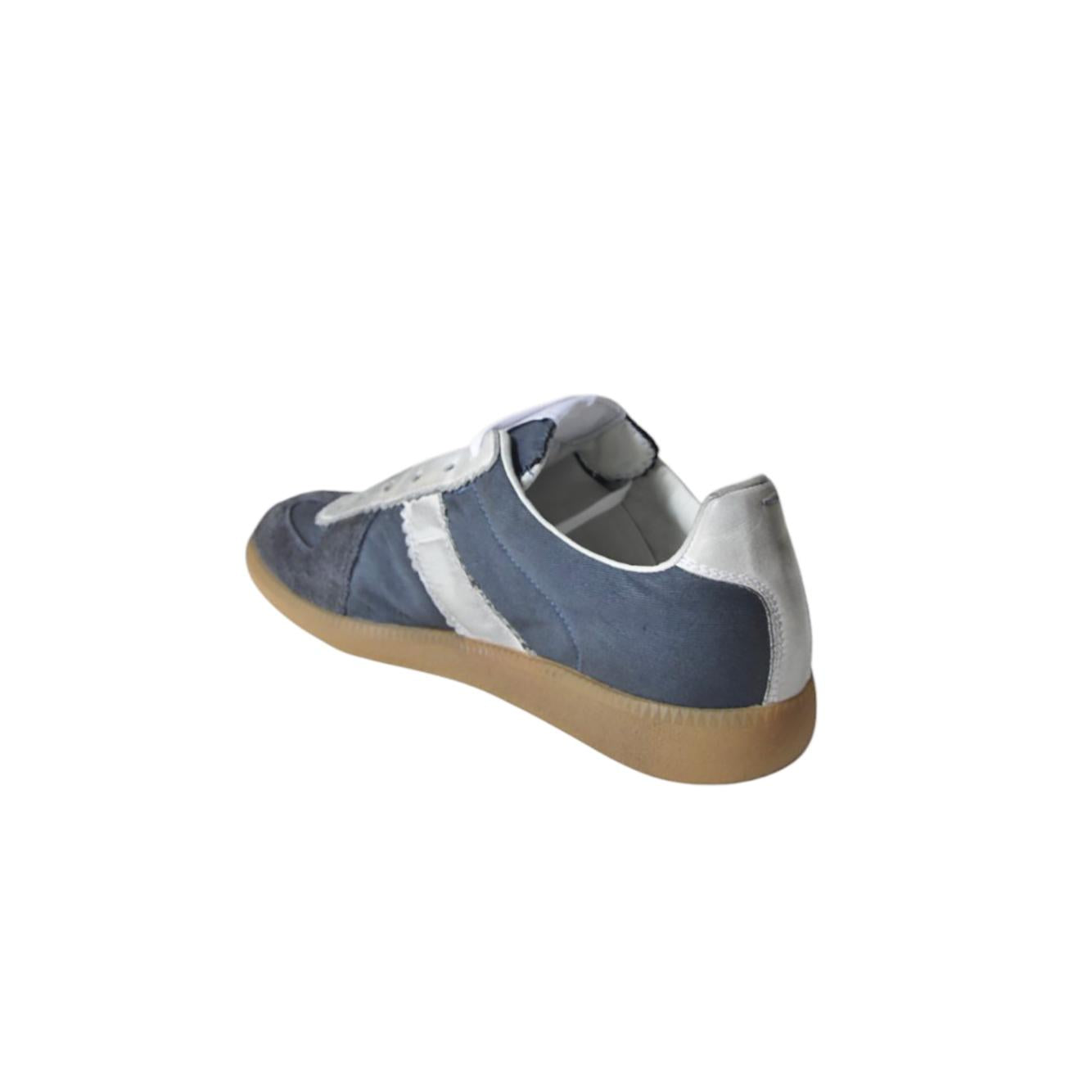 Sneakers Replica in drill di cotone indaco Maison Margiela 