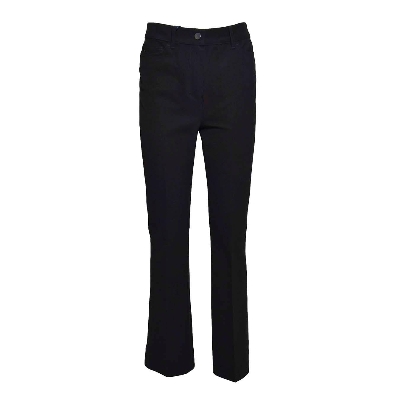 Pantalone Tabarin in twill di cotone nero S Max Mara 