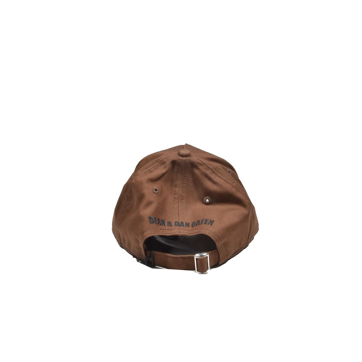 Cappello D2 1964 in cotone marrone con ricamo Dsquared2 Junior 
