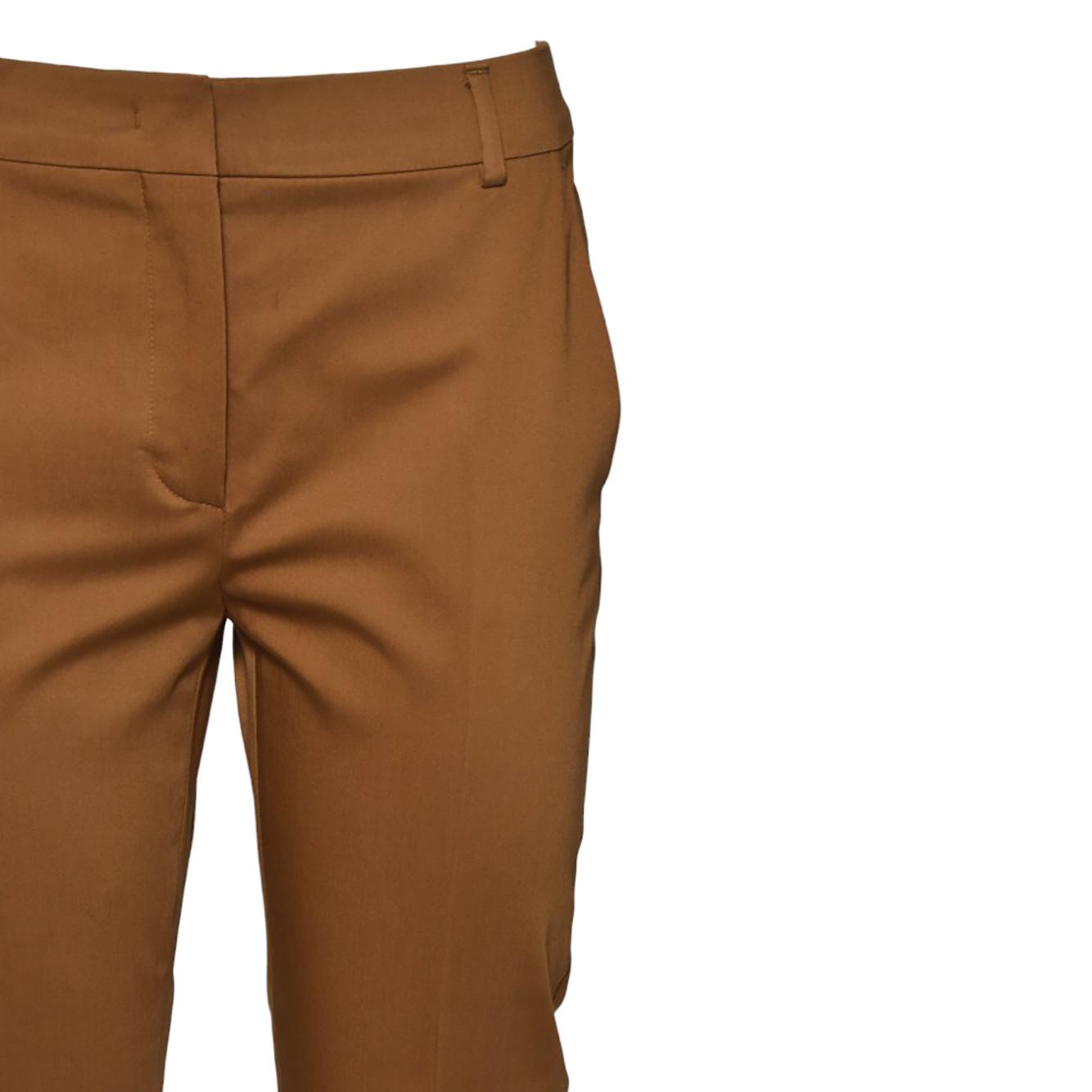 Pantalone Lince1234 crop in raso mattone Max Mara 