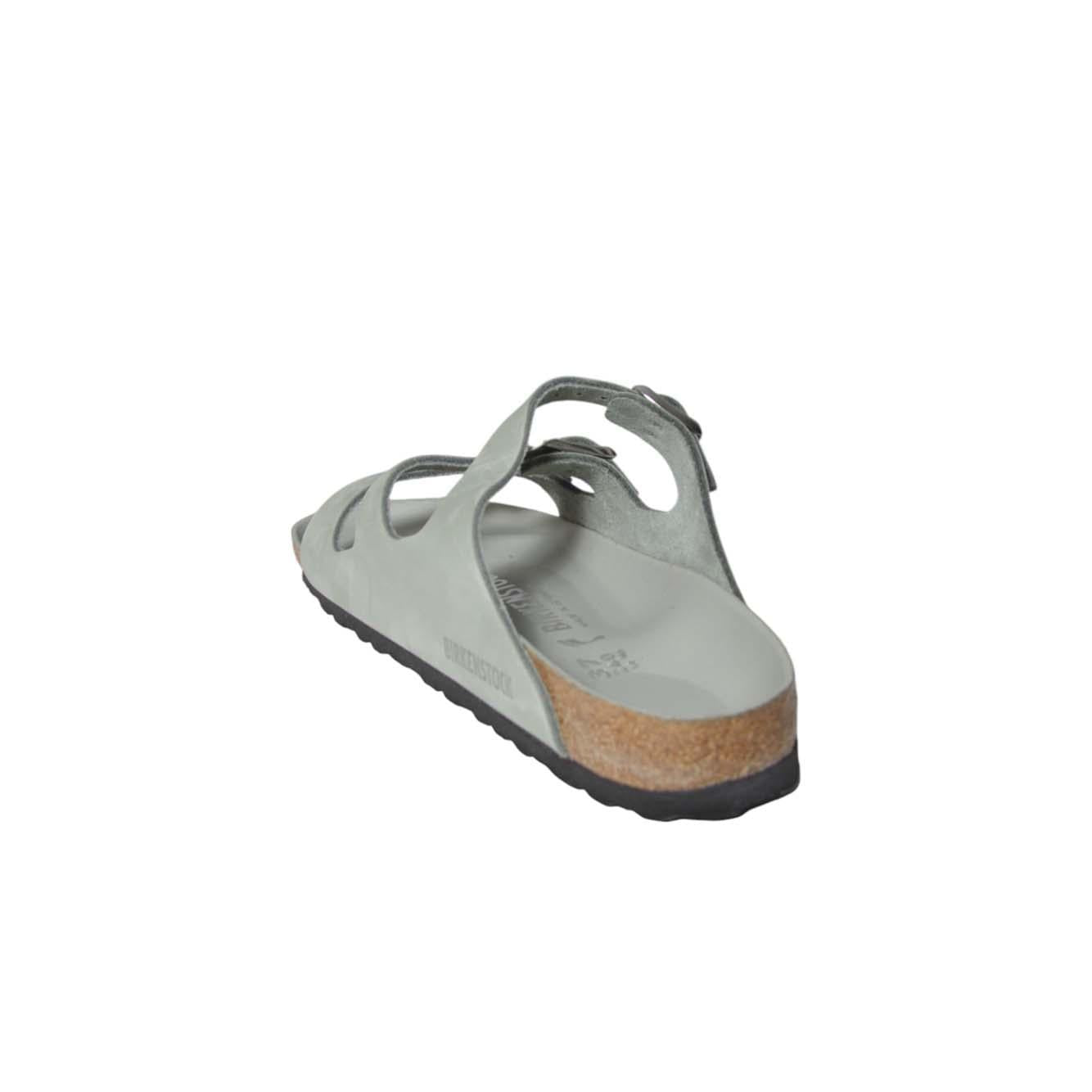 Sandali Florida Fresh in pelle nabuk verde menta Birkenstock 