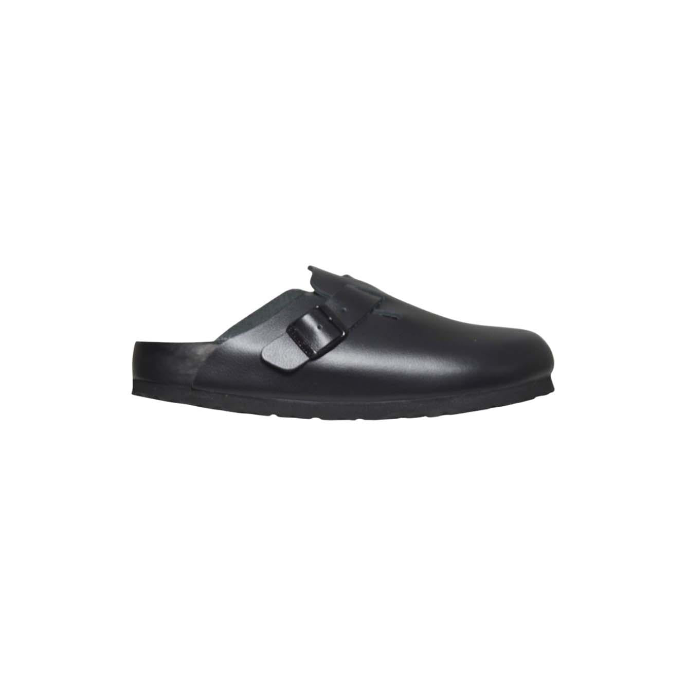 boston exquisite black, natural leather calzata stretta 