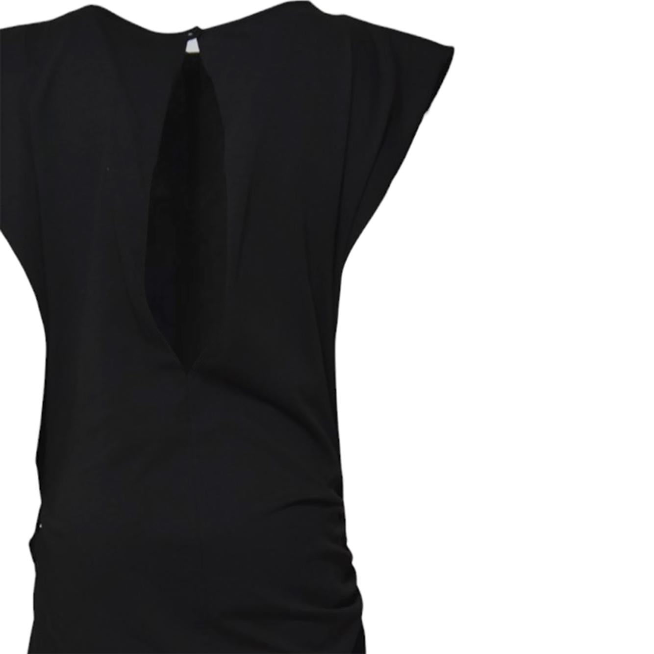 Abito The Naomi Jersey in cotone nero Nineminutes 