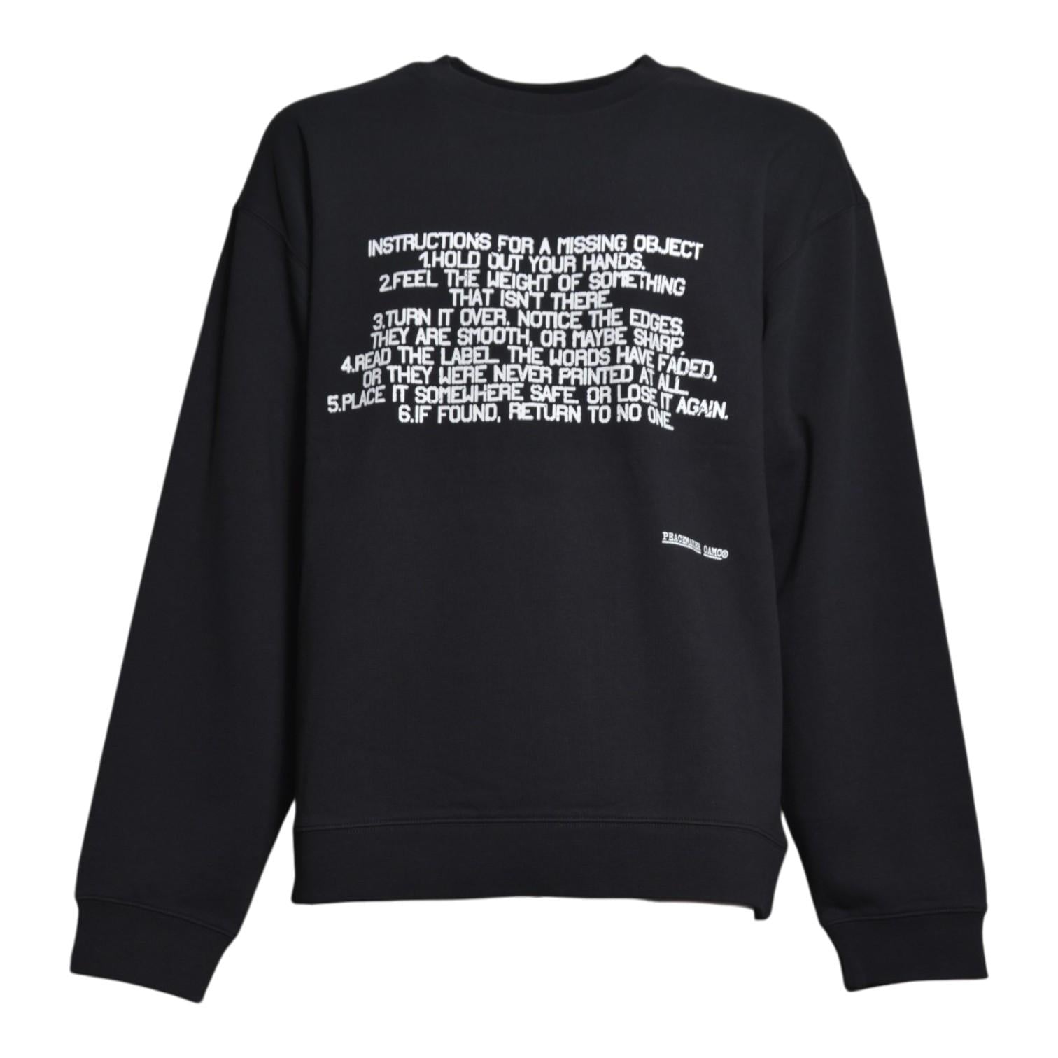 crewneck stencil print 