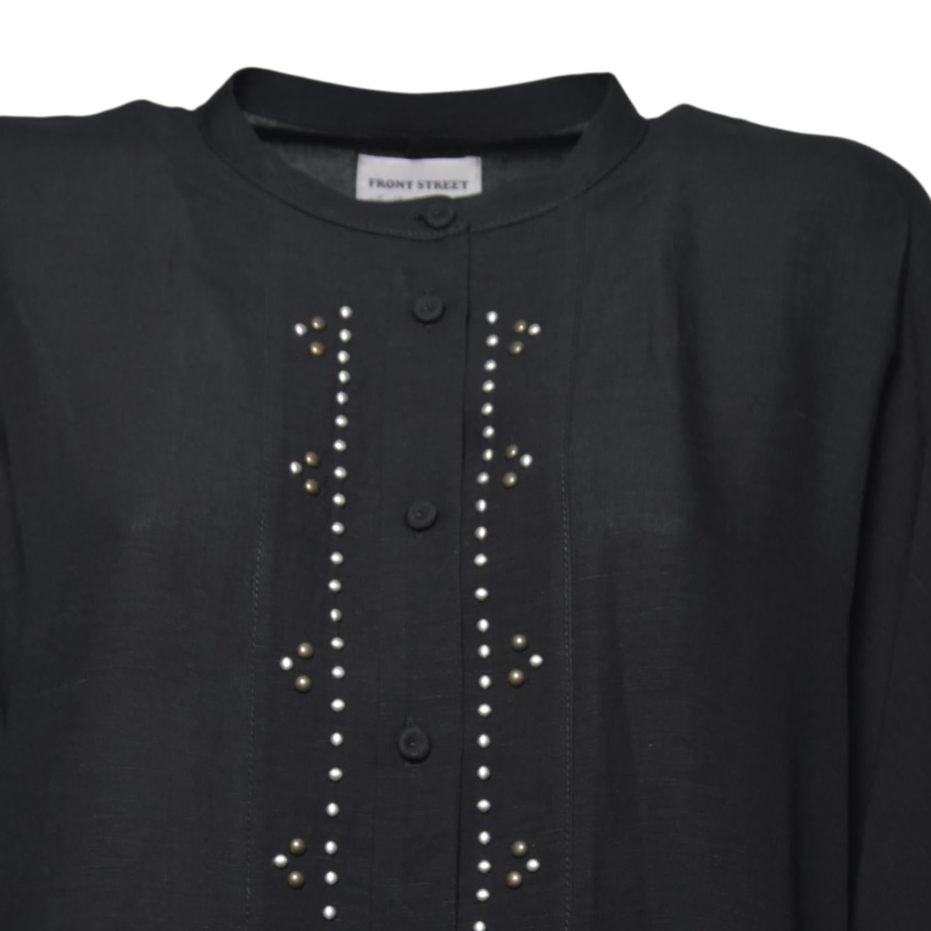 camicia pipistrello borchiata 