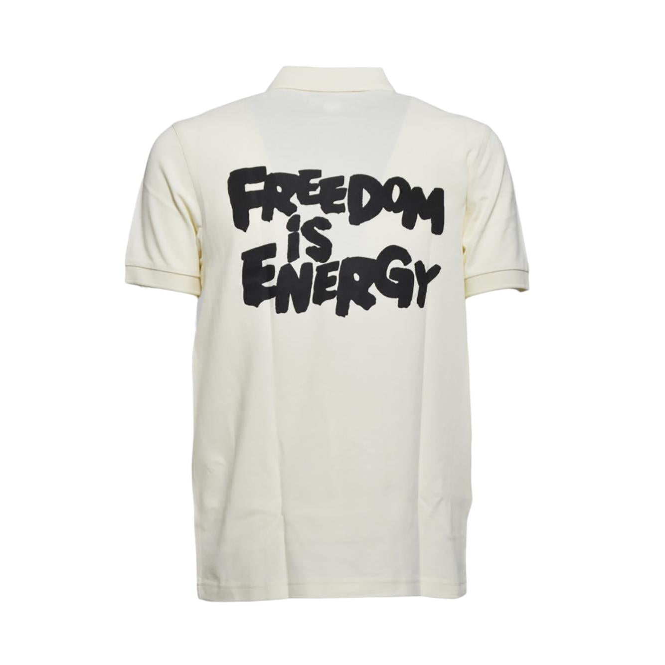 Polo in maglia di cotone ecrù Fred Perry x Comme des Garçons Shirt 