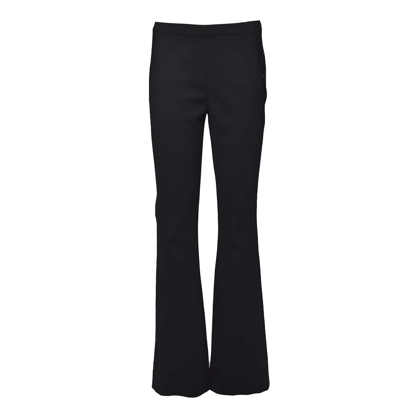 Pantaloni Oblique sartoriali in lana nera Courregès 