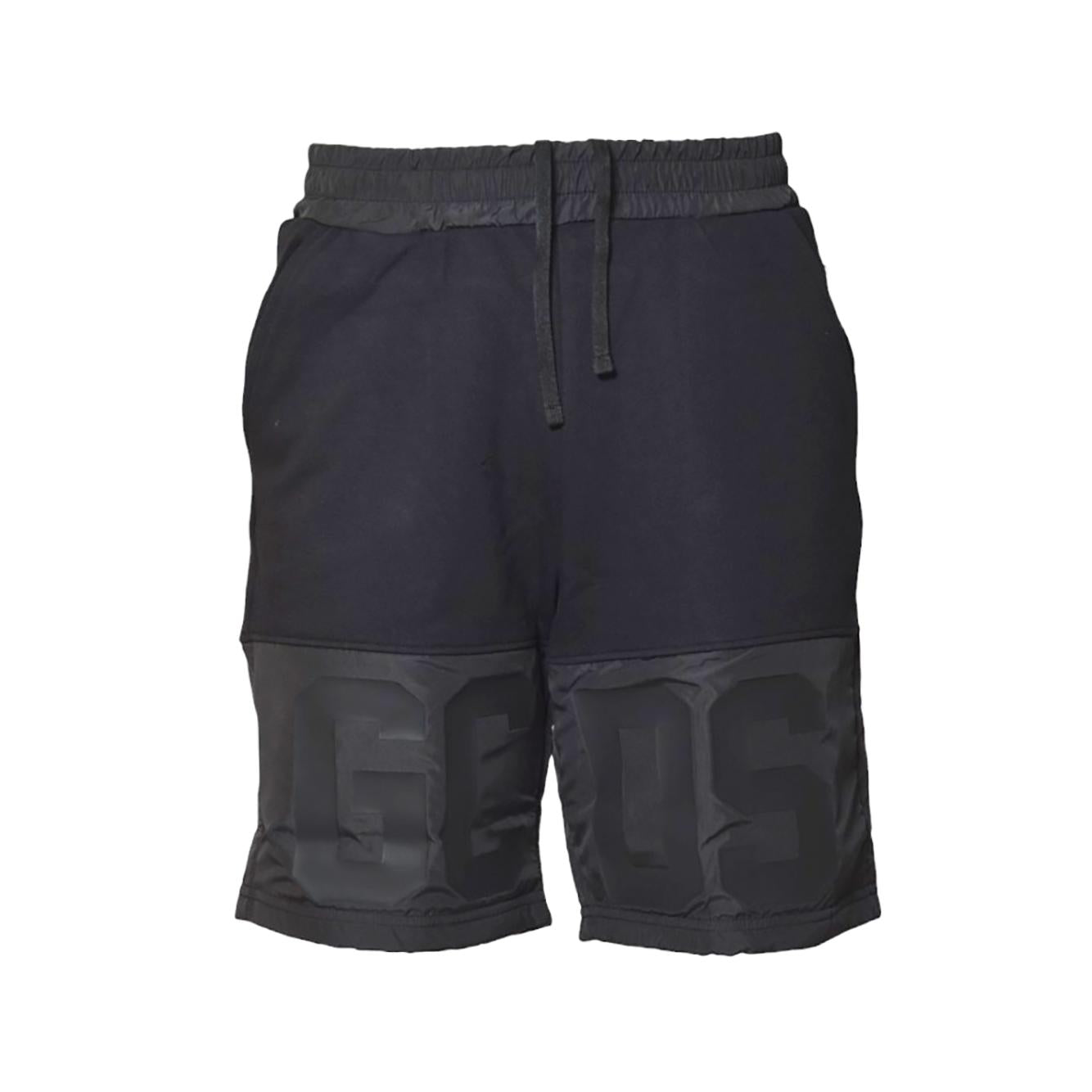 Bermuda Band Logo in nylon nero GCDS 