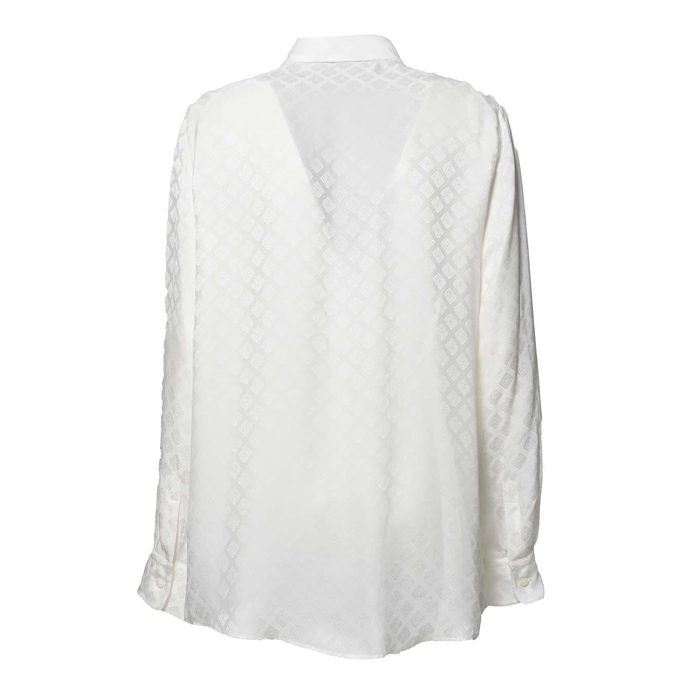 Camicia in seta jacquard bianca Etro 