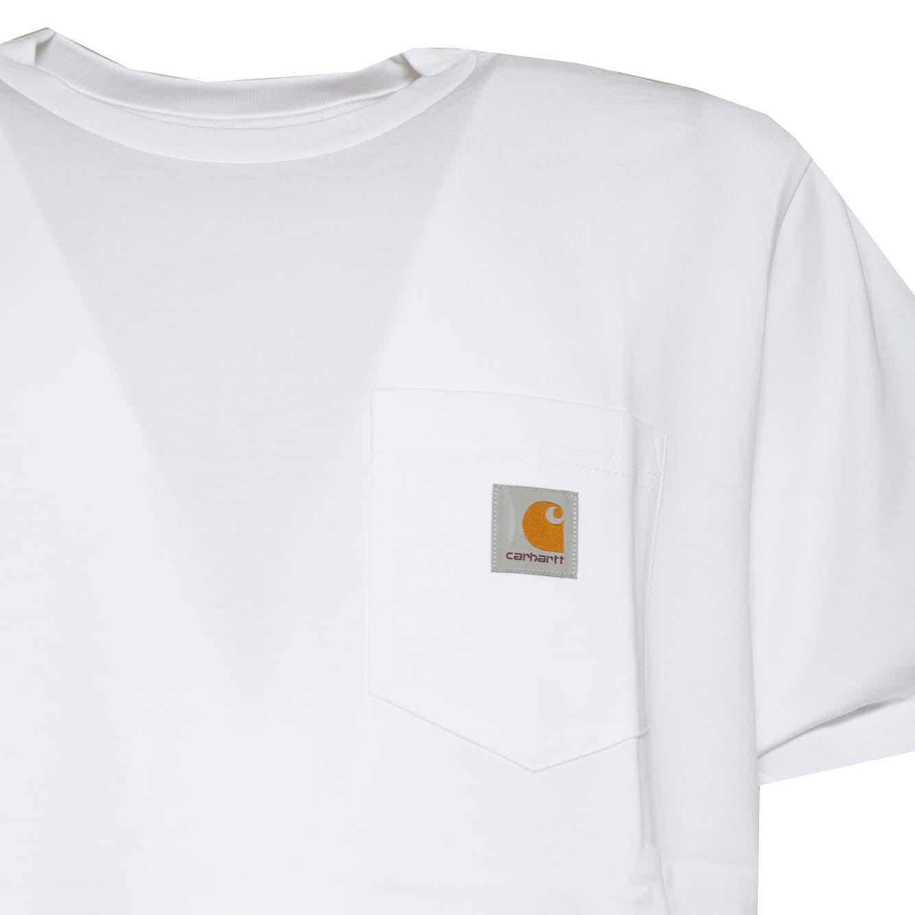 T-shirt Pocket in cotone bianco Carhartt Wip 