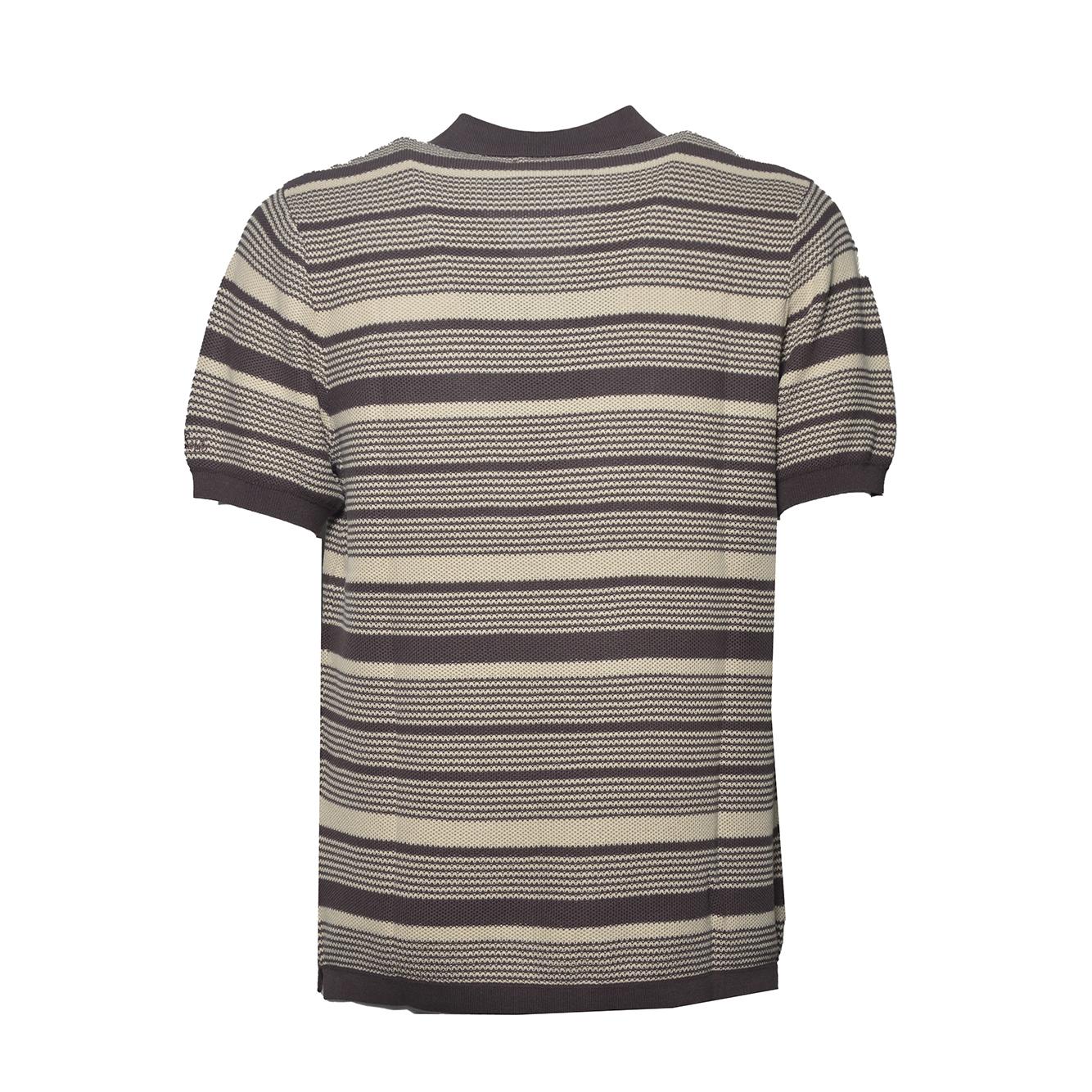 sloan stripes honeycomb polo shirt cotton short sleeves 