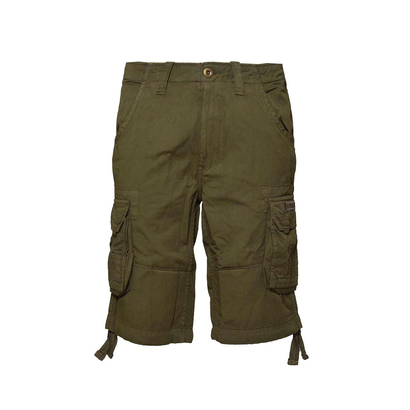 Bermuda Jet cargo in cotone verde oliva Alpha Industries 