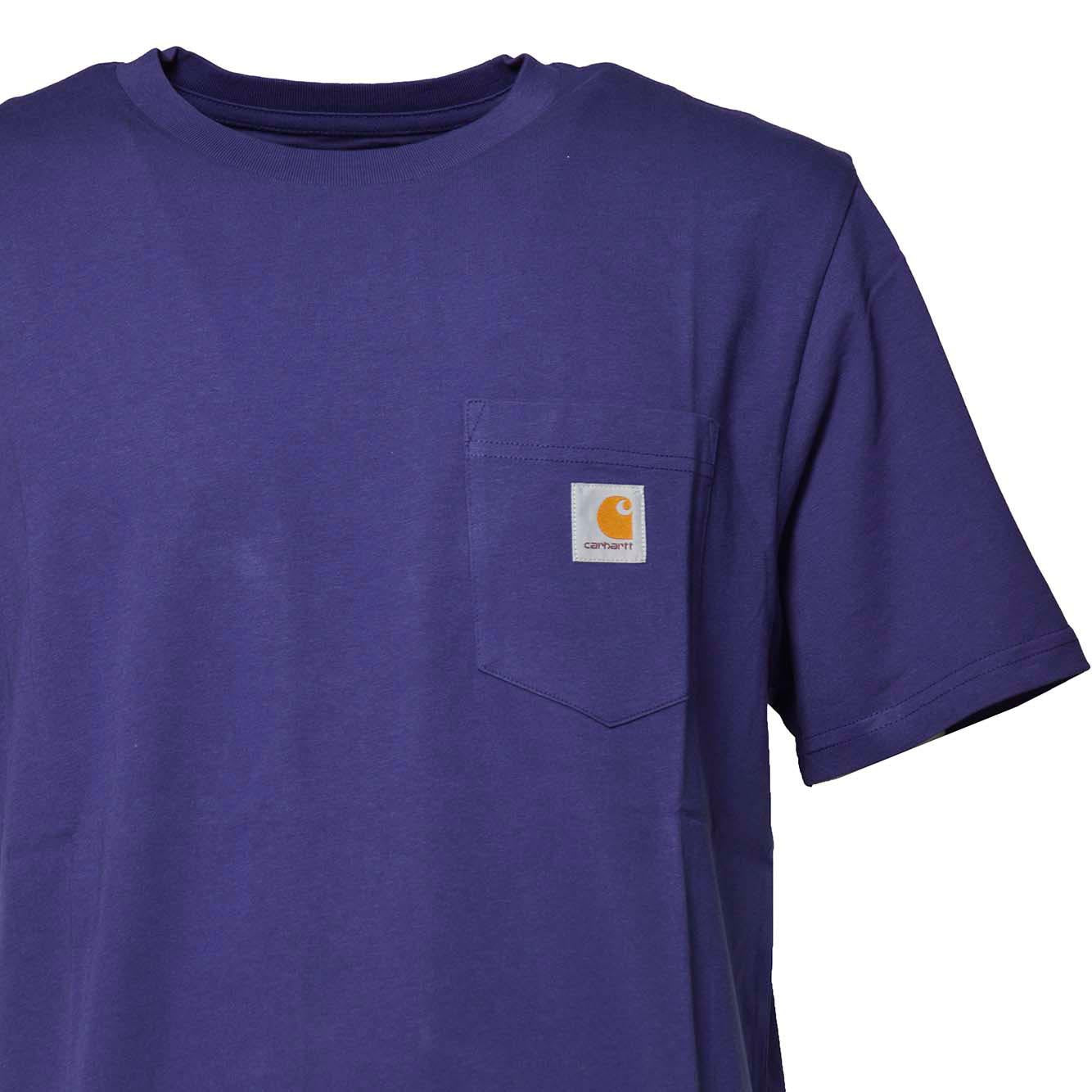 T-shirt Pocket in cotone viola Carhartt Wip 