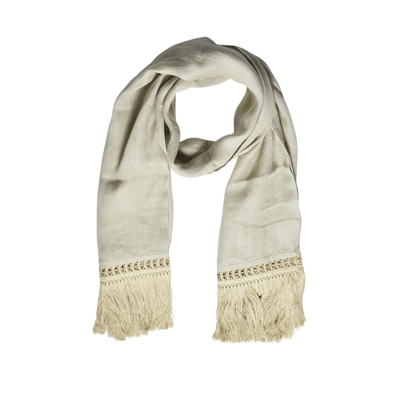 Stola Grammo in filato di lino beige Max Mara 