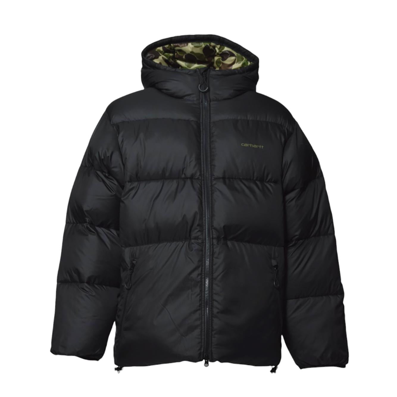 Piumino Toronto in nylon nero e fodera camouflage Carhartt Wip 