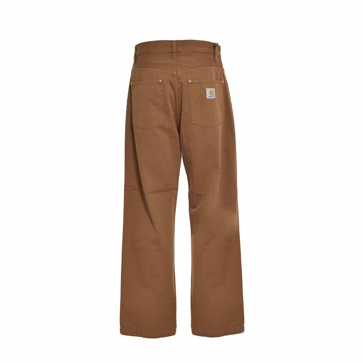 Jeans in cotone Derby marrone Carhartt 