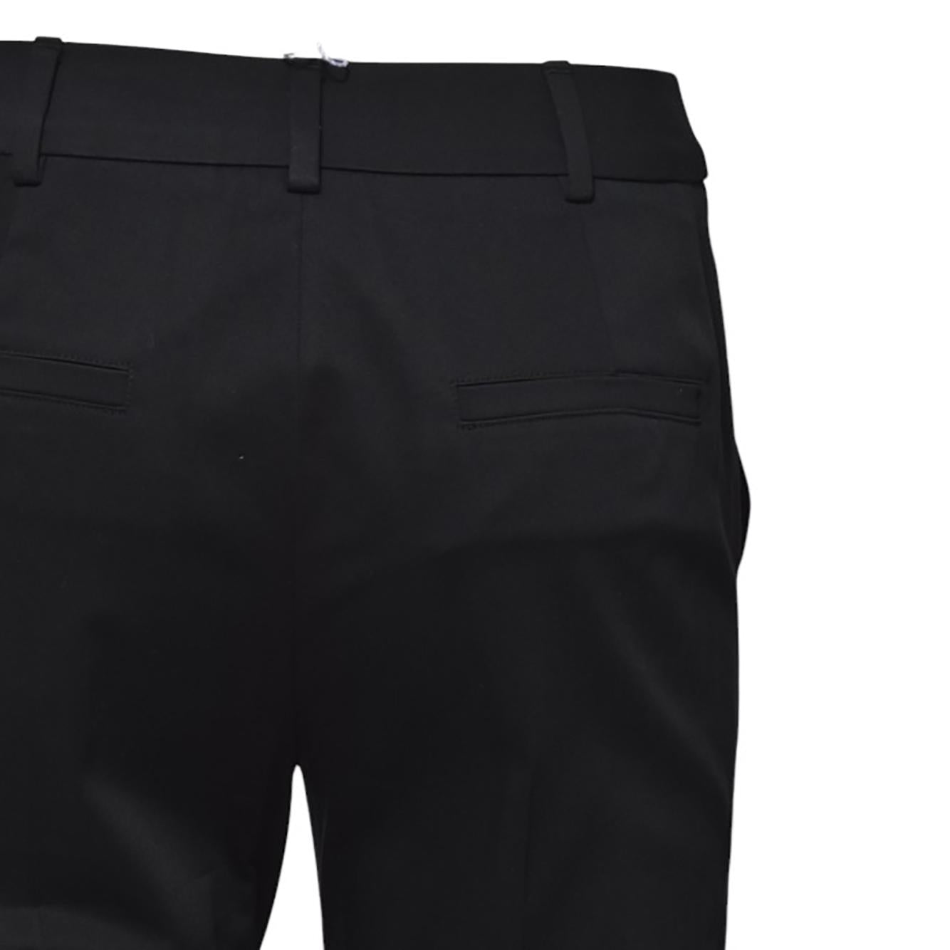 Pantalone Lince1234 crop in raso nero Max Mara 