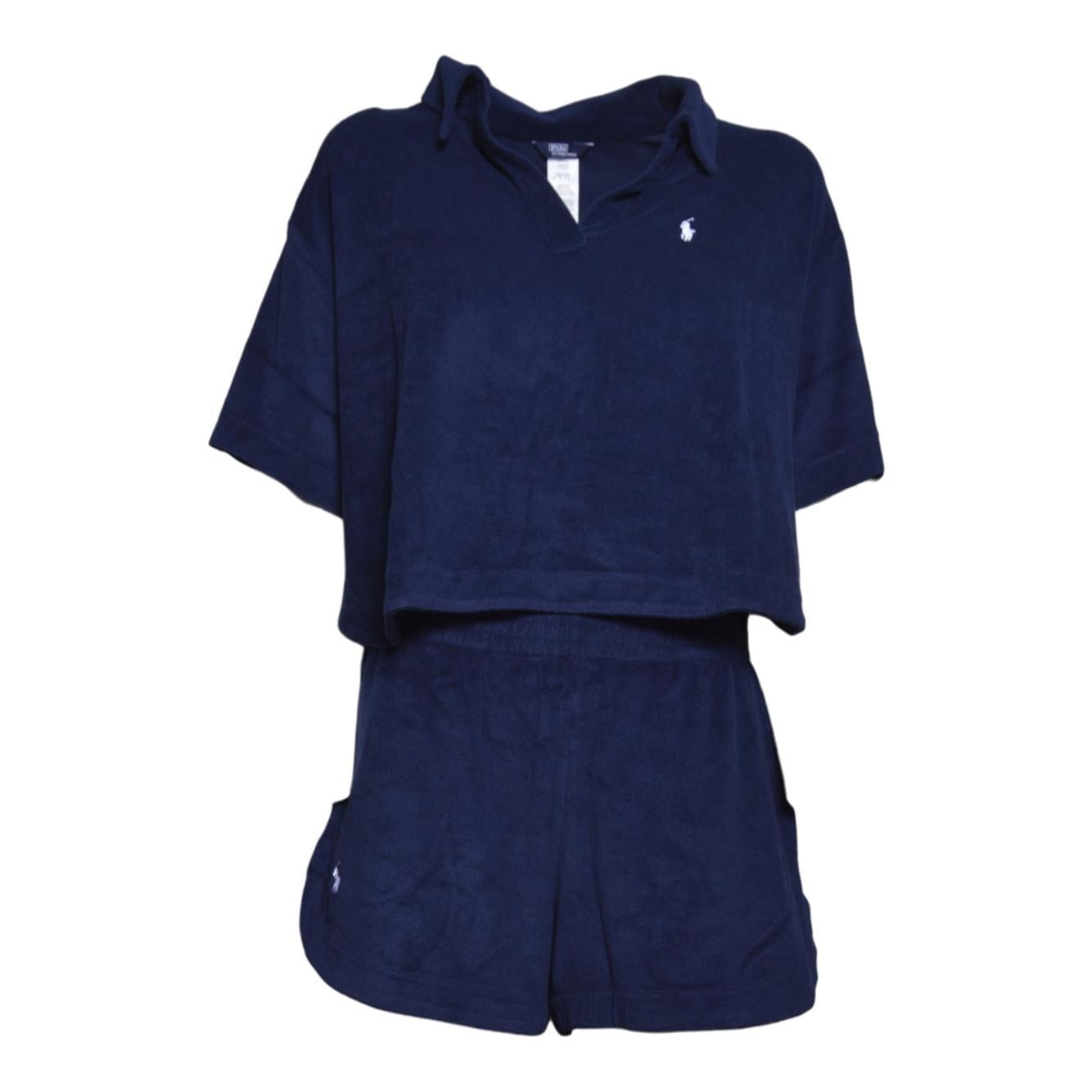 set collar shirt + short 