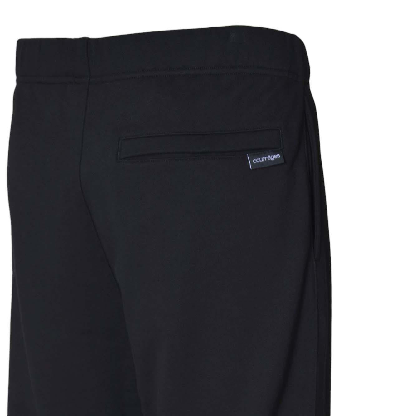 Pantalone Embroidered da tuta in pile nero Courrèges 