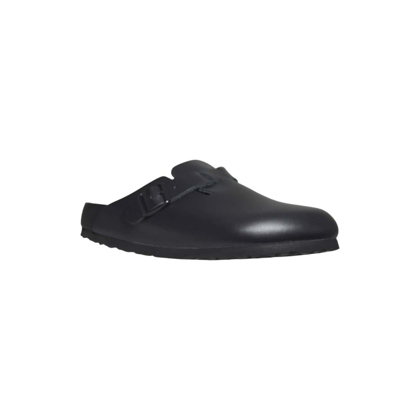 boston exquisite black, natural leather calzata stretta 
