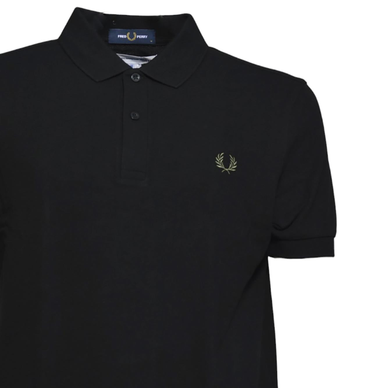 Polo in maglia di cotone nero Fred Perry x Comme des Garçons Shirt 