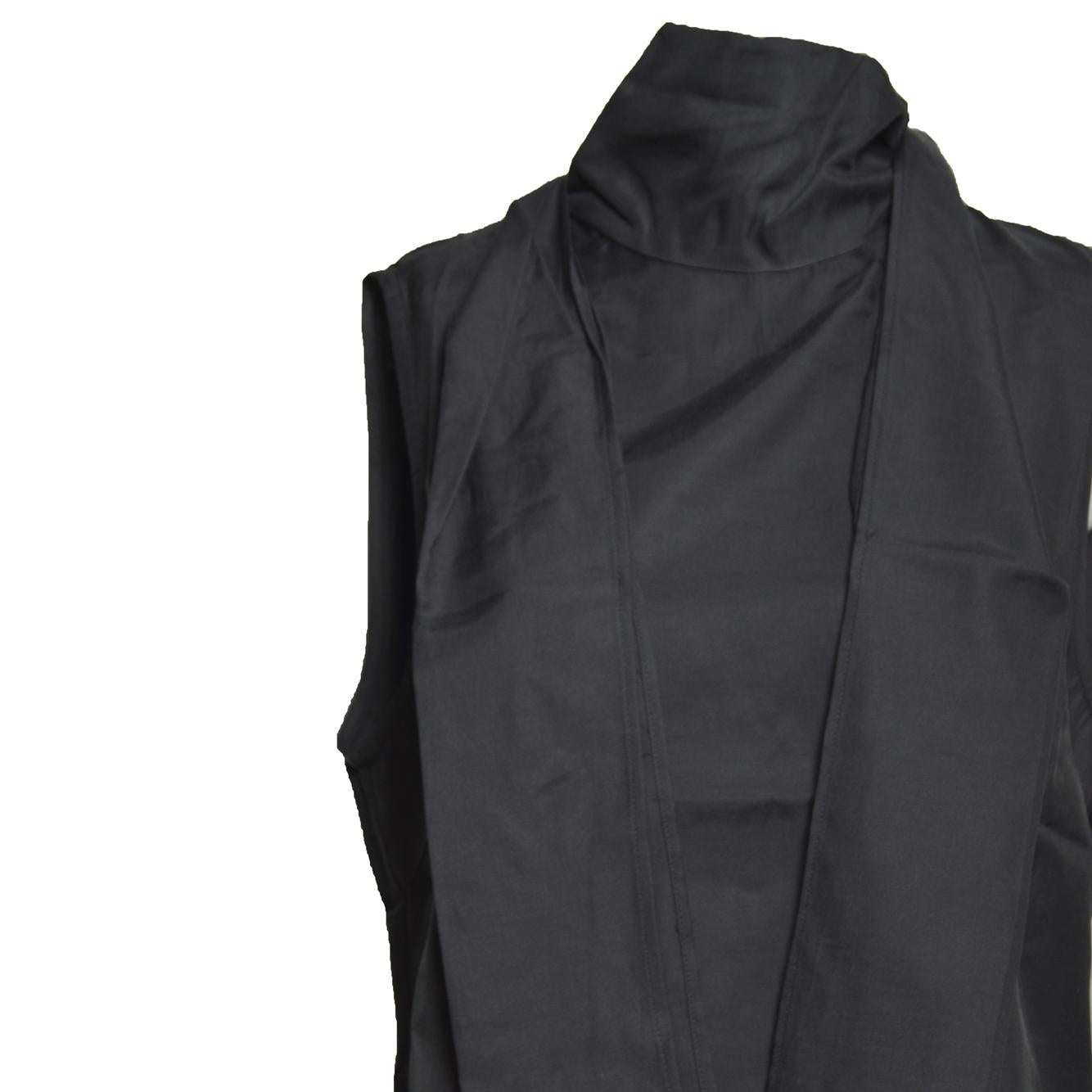 virtuous top still black calm cupro cotton 