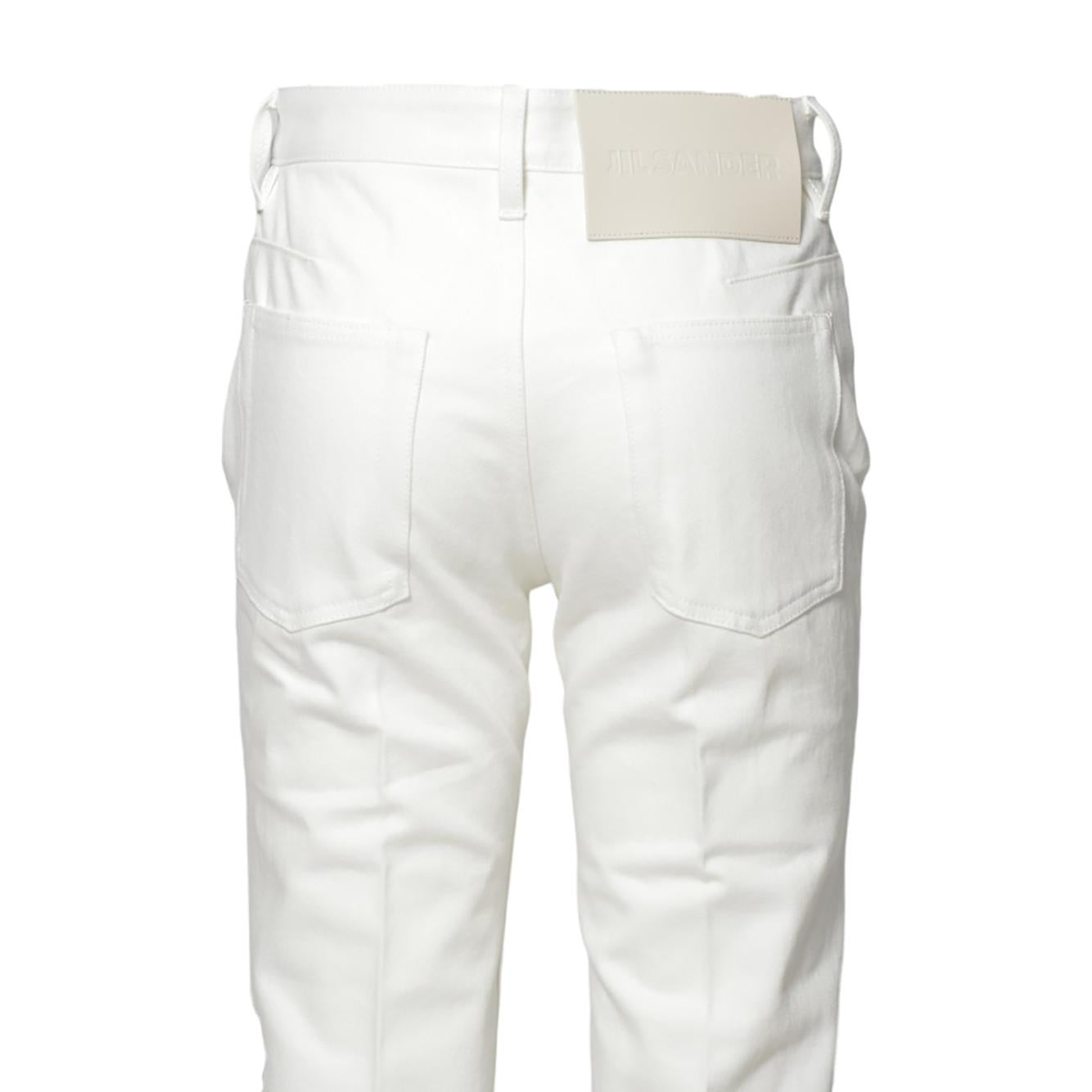 Pantalone Flare in denim panna Jil Sander 