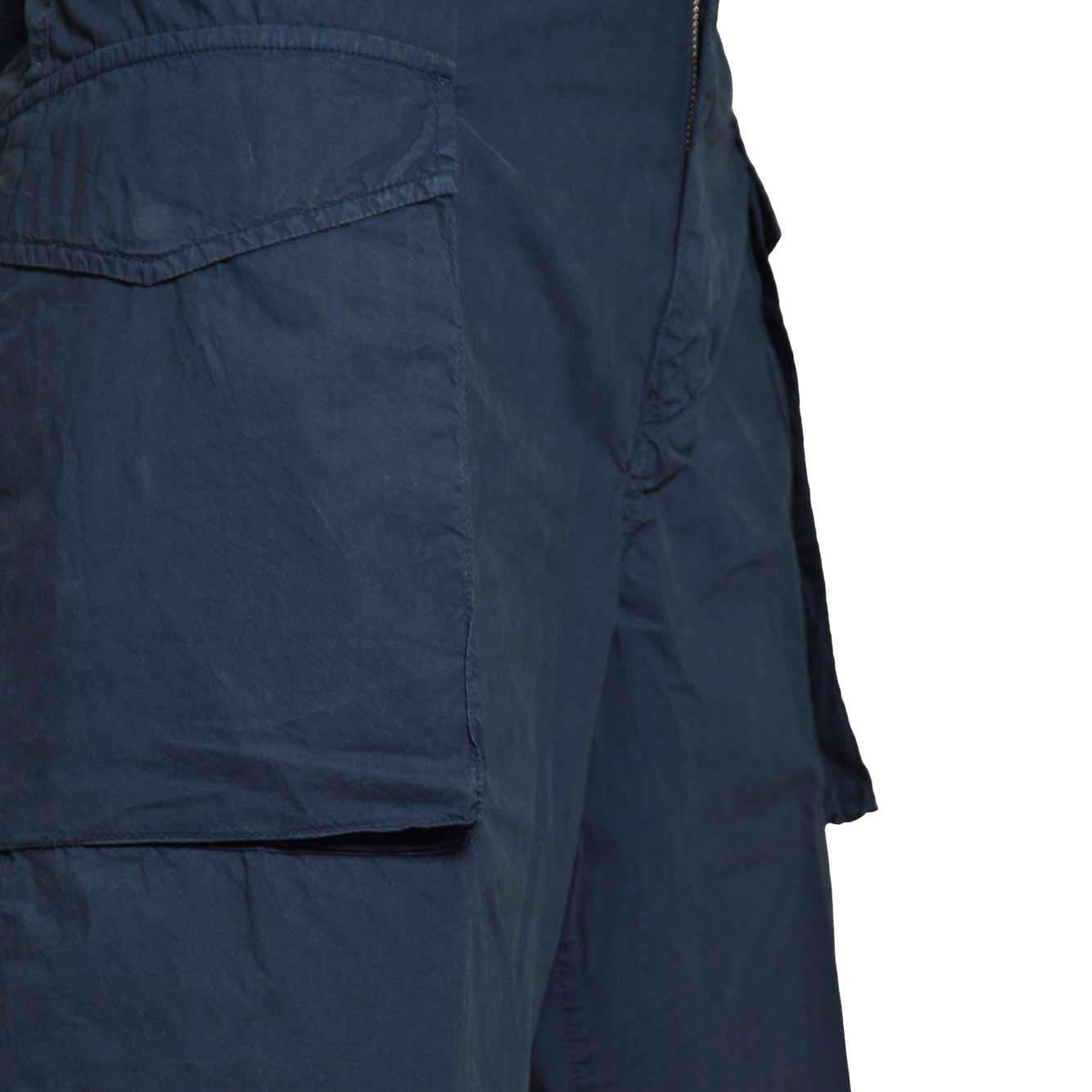 Bermuda Lou in cotone blu navy Aspesi 