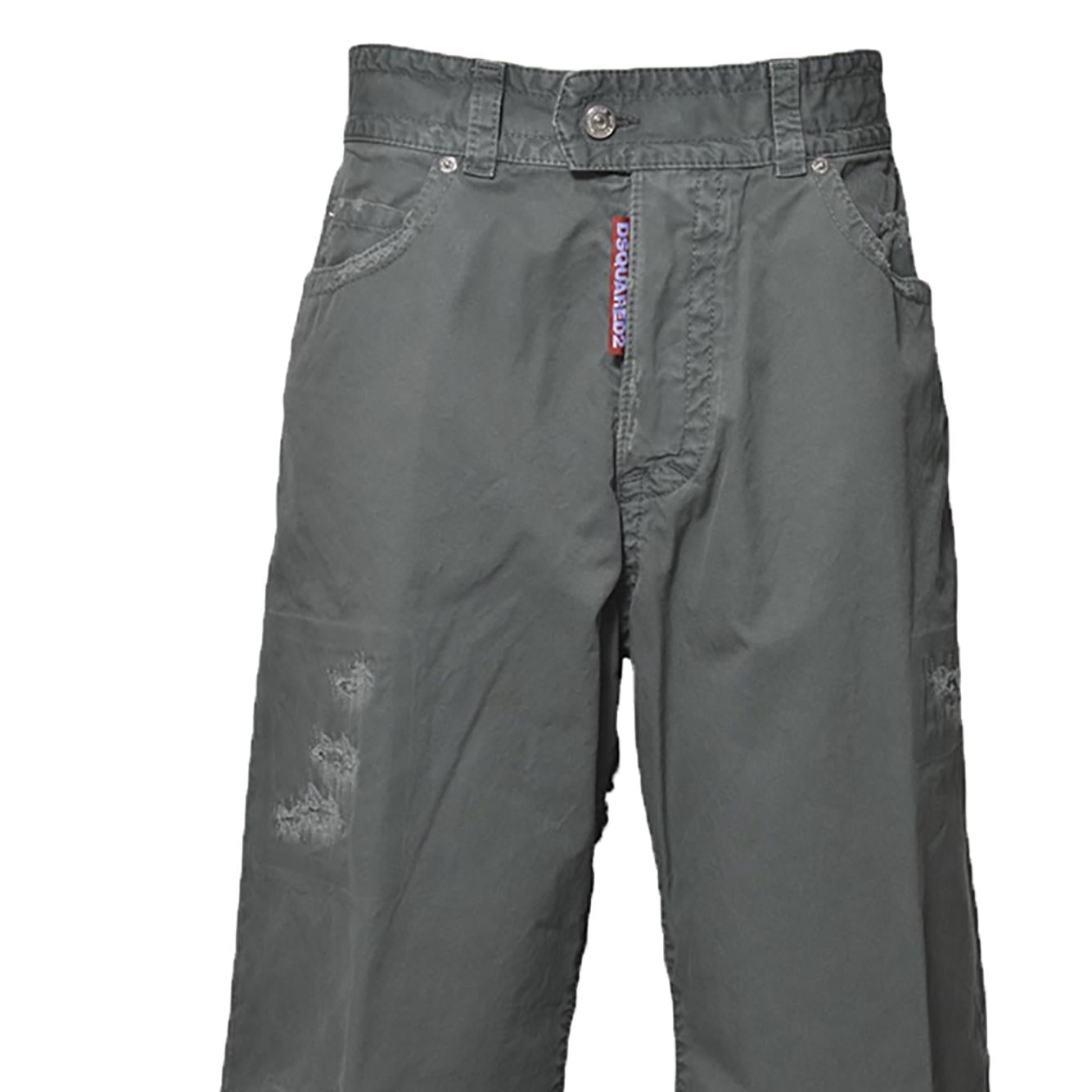 Jeans 9 to 5 flare in cotone verde salvia Dsquared2 