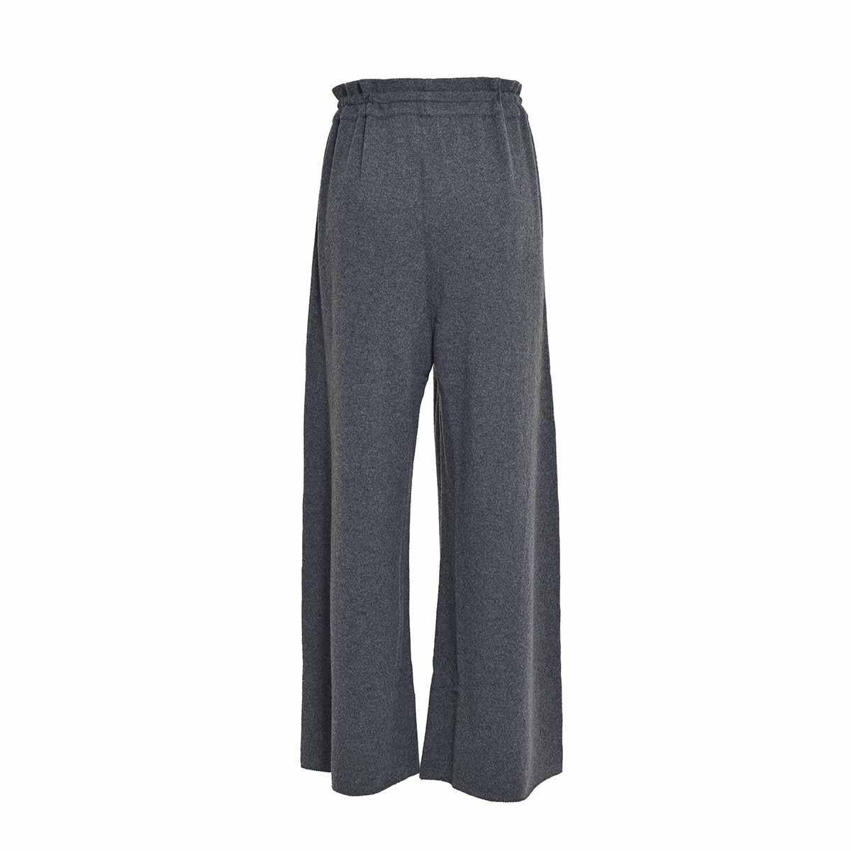 Pantalone a palazzo antracite in maglia Jil Sander+ 