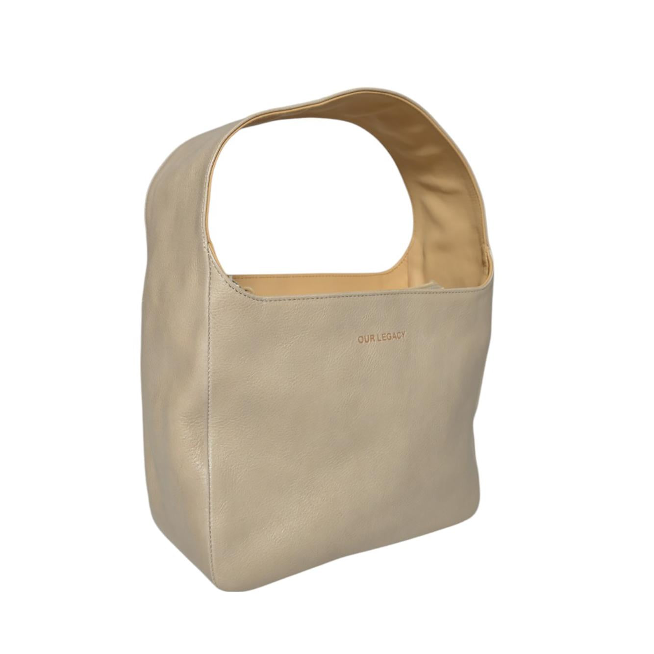 Borsa Brick in pelle rosa cipria Our Legacy 