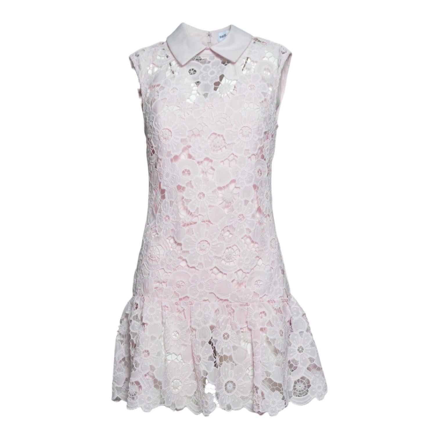 lace collared mini dress 