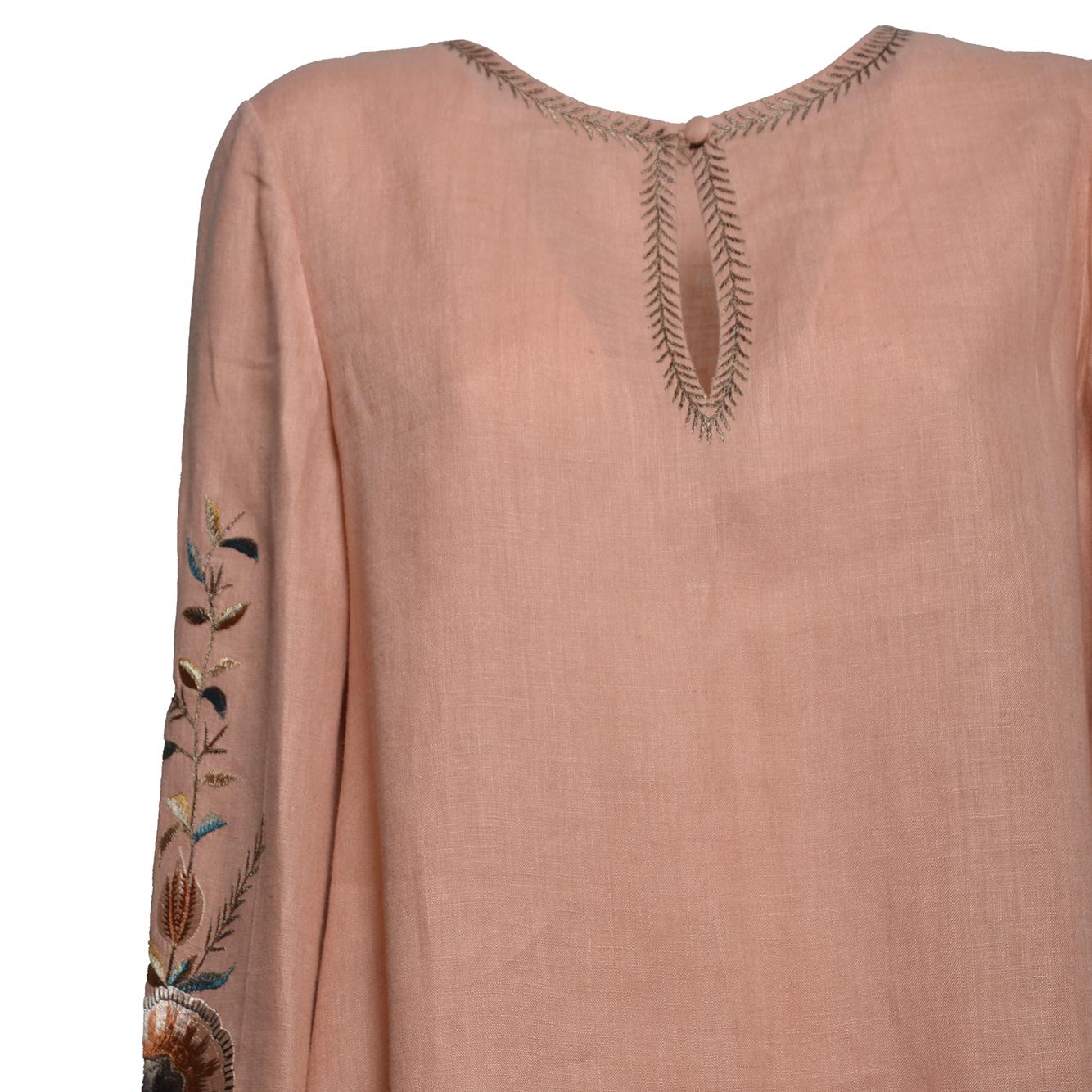 embroidered linen blouse 