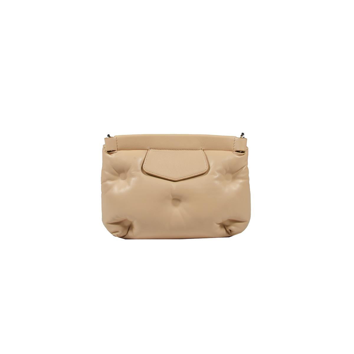 Borsa Glam Slam red carpet padded mini nude Maison Margiela 